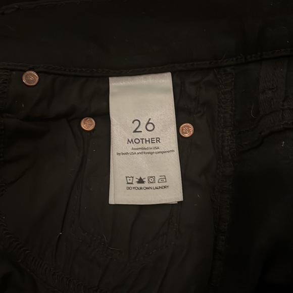 MOTHER The Insider High-Rise Crop Step Fray Guilty Racer Stripe Jeans - 26 - Picture 4 of 5